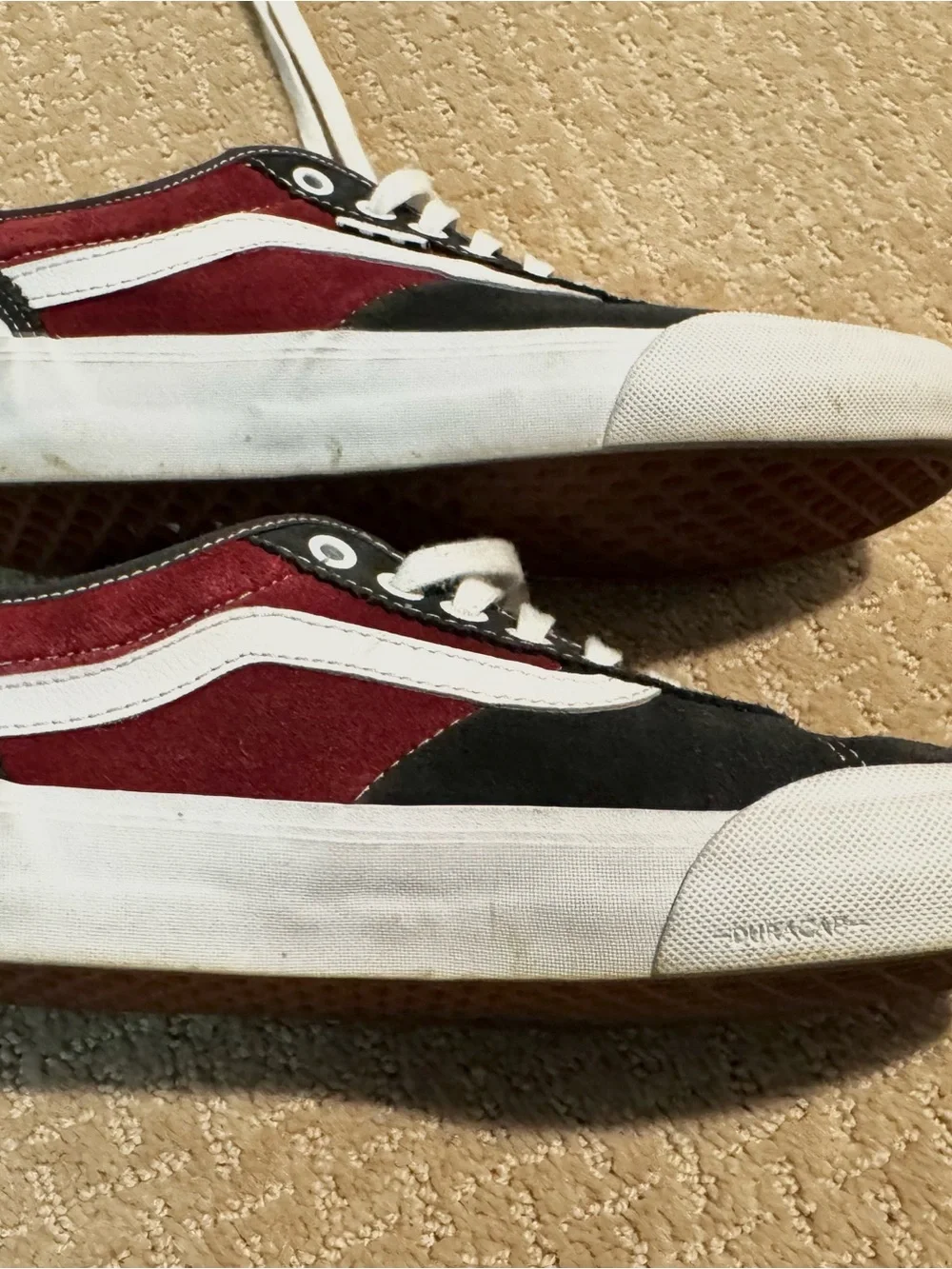 Vans Low-Top Ultra Cush Sneakers, Blue, Burgundy & White - Men’s 6.5 / Women’s 8 - Picture 5 of 8